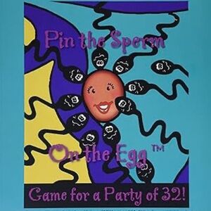 Fun Baby Shower Game Pin The Sperm on The Egg